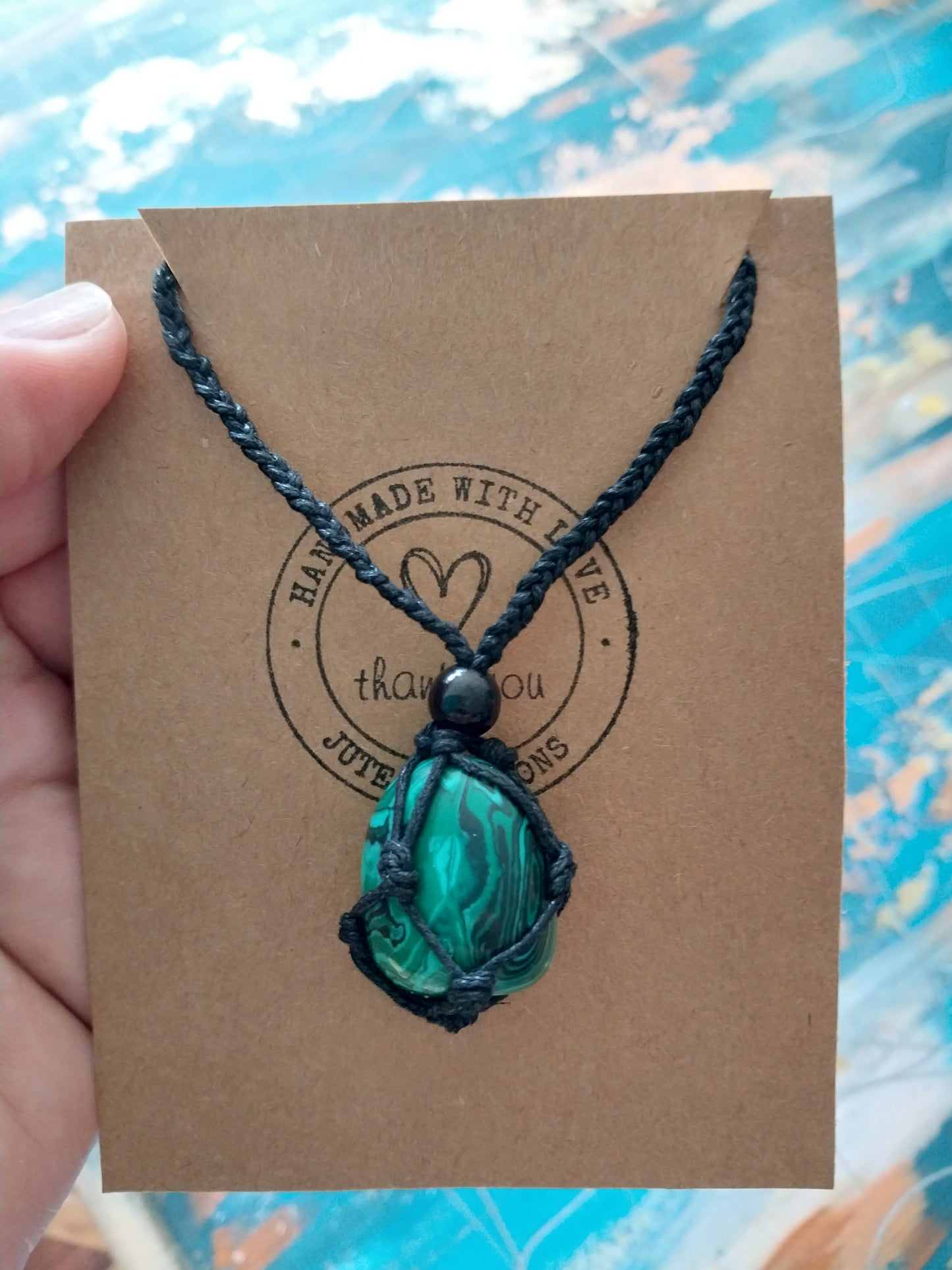 Malachite necklace