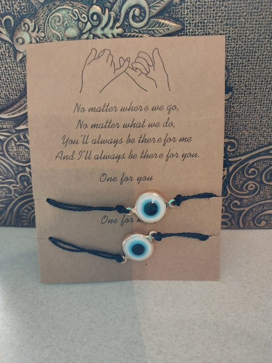 Evil eye friendship bracelets