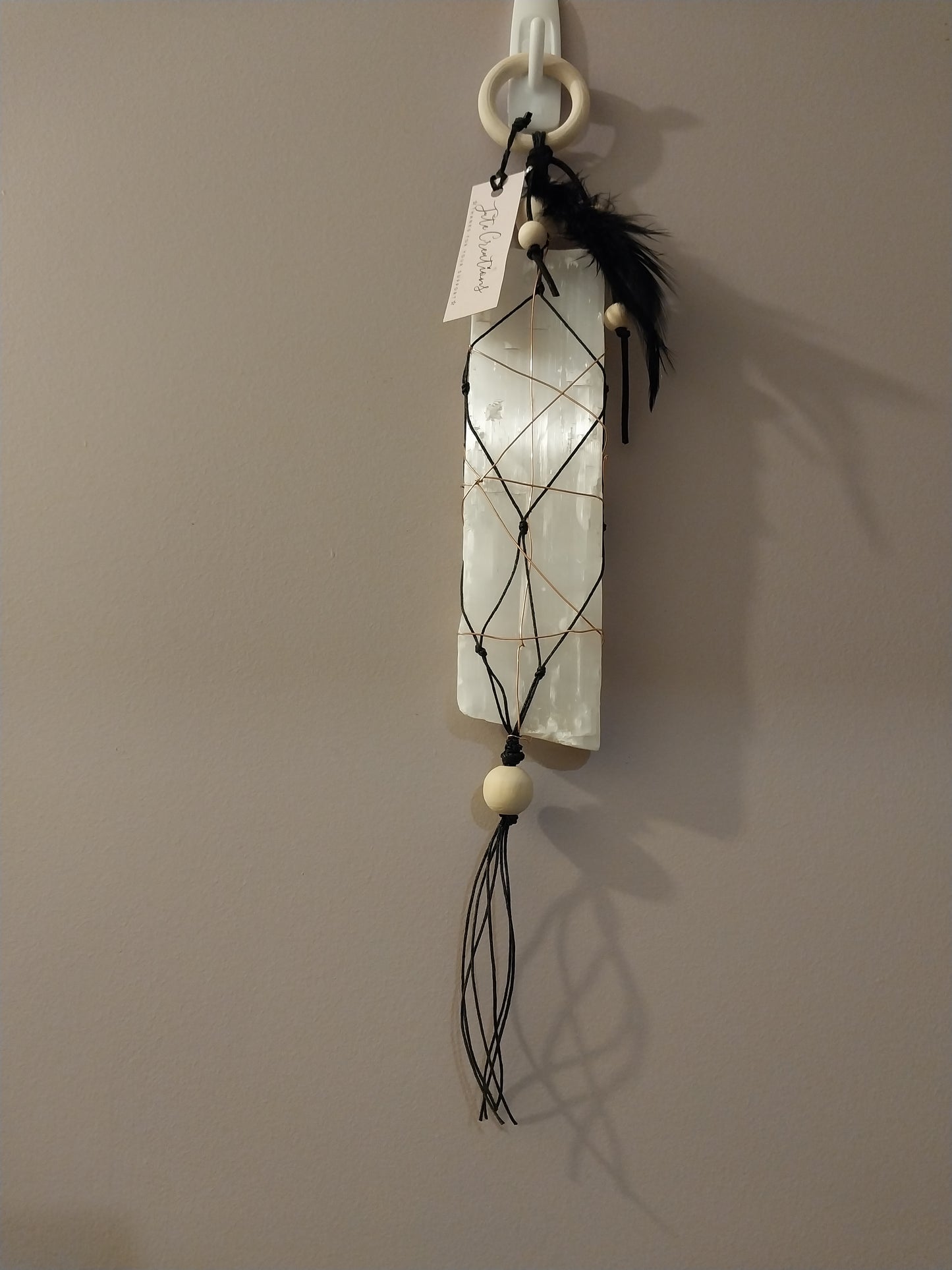 Selenite and copper protection hanging