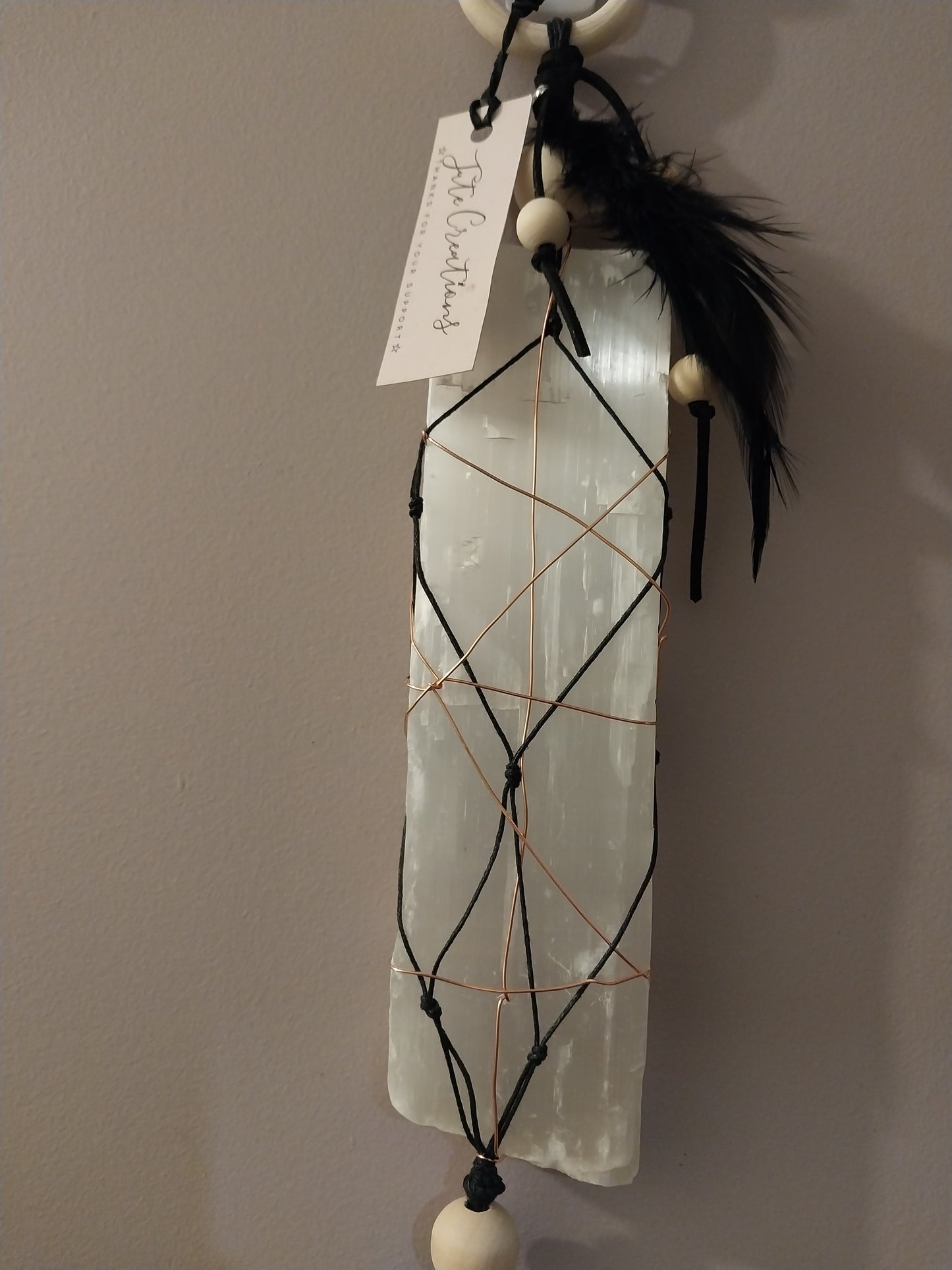 Selenite and copper protection hanging