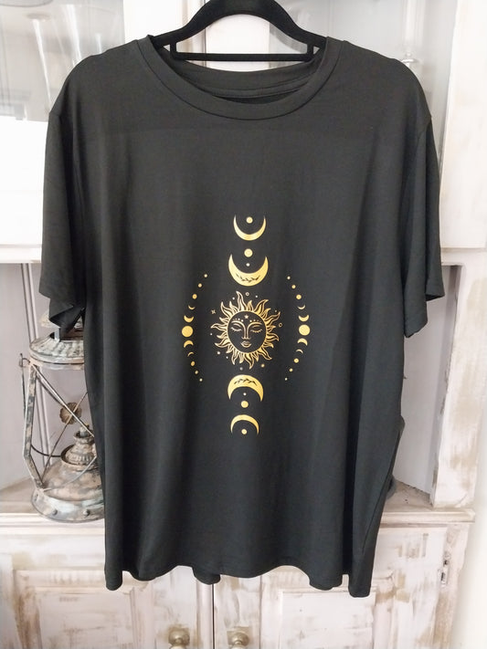 Gold Sun Tshirt Size M