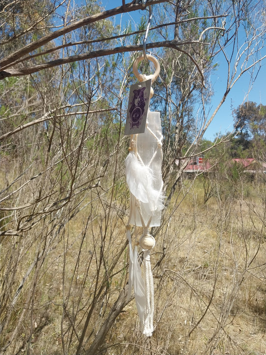 Selenite 🪶 large hanging