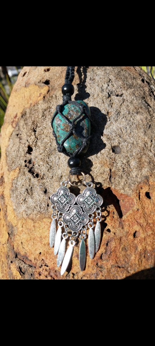Turquoise gypsy necklace