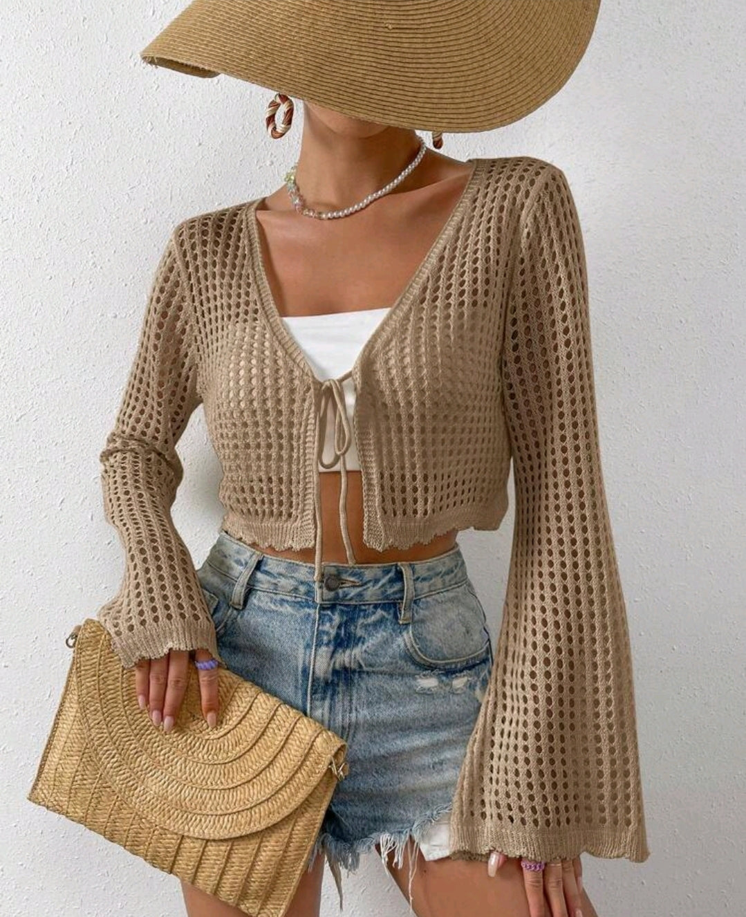 Olive hippy cardi