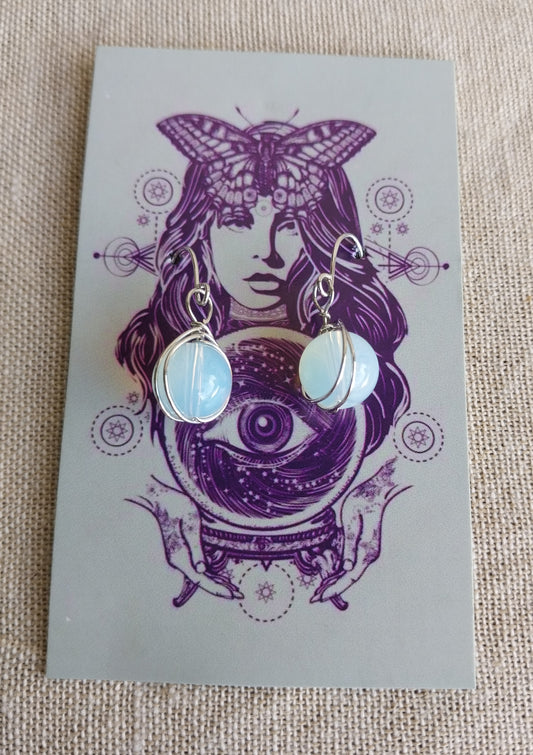 Moonstone earrings