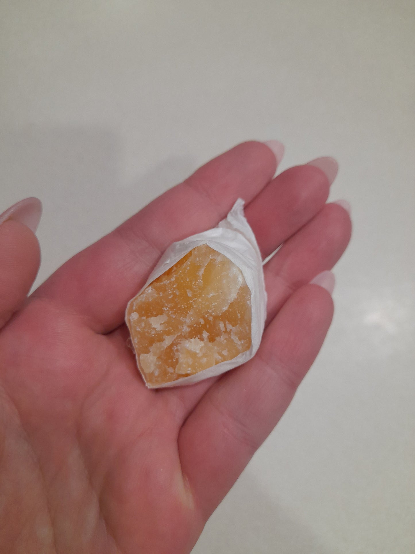 Orange citrine rough crystal