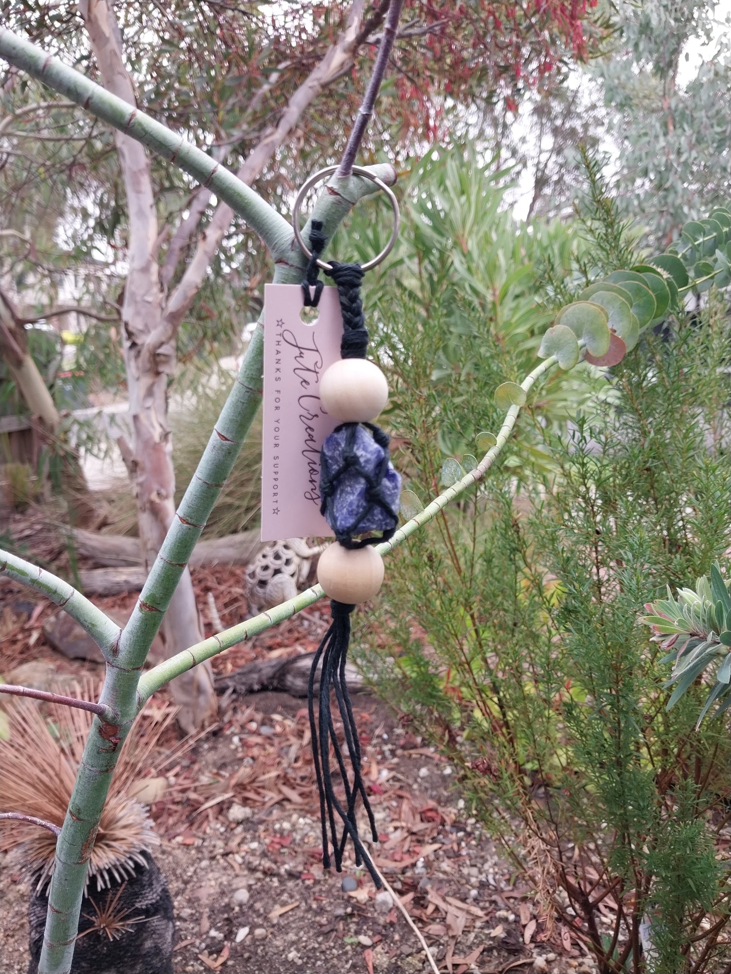 Sodalite keychain